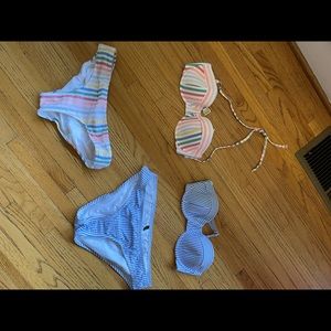 J.Crew Striped Bikinis